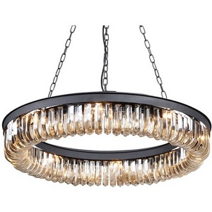 Изображение товара Подвесная люстра хрустальная Delight Collection Crystal Black KR0295P-8 black