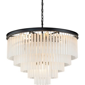 Изображение товара Подвесная люстра Delight Collection 1920s Odeon KR0387P-10A black/frost