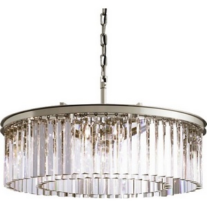 Изображение товара Подвесная люстра Delight Collection 1920s Odeon KR0387P-10B chrome/clear