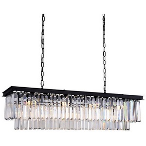 Изображение товара Подвесная люстра Delight Collection 1920s Odeon KR0387P-10C/P black/clear