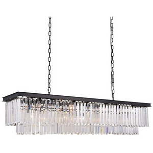 Изображение товара Подвесная люстра Delight Collection 1920s Odeon KR0387P-12C/P black/clear