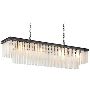 Изображение товара Подвесная люстра Delight Collection 1920s Odeon KR0387P-12C/P black/frost