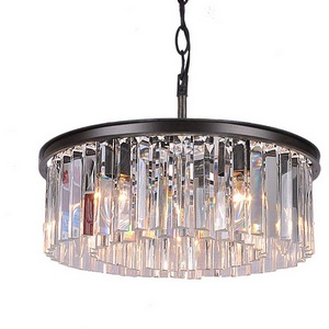 Изображение товара Подвесная люстра Delight Collection 1920s Odeon KR0387P-6B/P black/clear