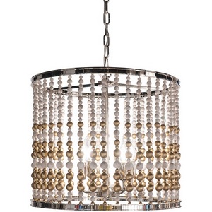 Изображение товара Подвесная люстра Delight Collection Wood Light KW0783P-4 silver