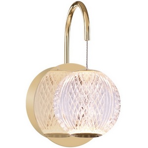 Изображение товара Бра светодиодное Delight Collection Elliot Diamante MB20001012-1A gold в форме шара