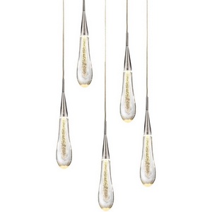 Изображение товара Подвесной светильник светодиодный Delight Collection Pour MD-023B-5 chrome