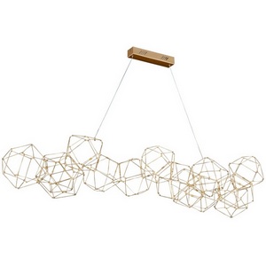 Изображение товара Подвесной светильник светодиодный Delight Collection Lucciola MD18001068-14A matt gold