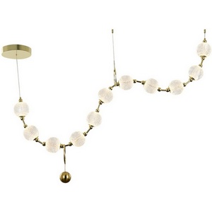 Изображение товара Подвесная люстра светодиодная из бусин Delight Collection Elliot Diamante MD20001012-11A gold