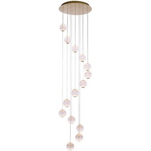 Изображение товара Подвесной светильник светодиодный Delight Collection Elliot Diamante MD20001012-14A gold в форме шара