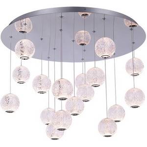 Изображение товара Подвесной светильник светодиодный Delight Collection Elliot Diamante MD20001012-17A chrome в форме шара