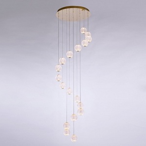 Изображение товара Подвесной светильник светодиодный Delight Collection Elliot Diamante MD20001012-18A gold в форме шара