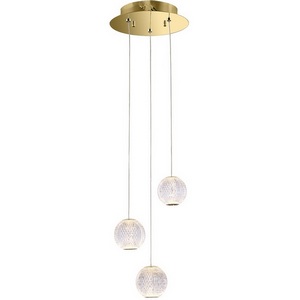 Изображение товара Подвесной светильник светодиодный Delight Collection Elliot Diamante MD20001012-3A gold в форме шара