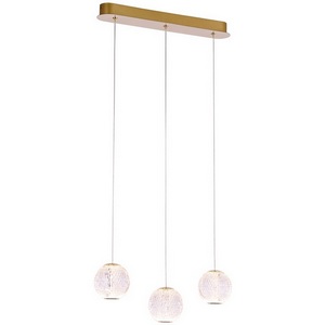 Изображение товара Подвесной светильник светодиодный Delight Collection Elliot Diamante MD20001012-3B gold в форме шара