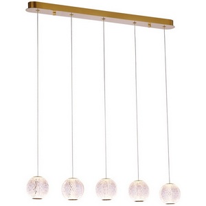 Изображение товара Подвесной светильник светодиодный Delight Collection Elliot Diamante MD20001012-5B gold в форме шара