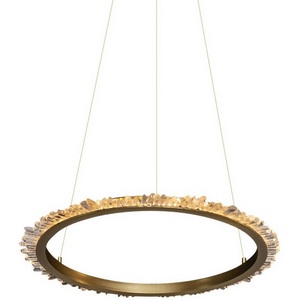Изображение товара Подвесной светильник светодиодный хрустальный Delight Collection Quartz Halo MD20020154-1A satin gold