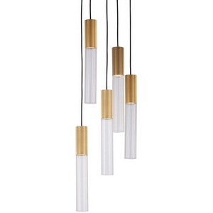 Изображение товара Подвесной светильник Delight Collection Flume MD2045-5A ant.brass