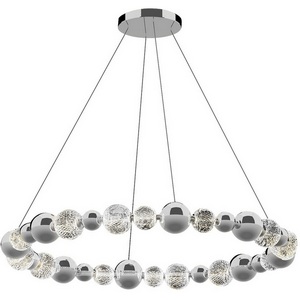 Изображение товара Подвесной светильник светодиодный из бусин Delight Collection Elliot Diamante MD21001002-1F chrome