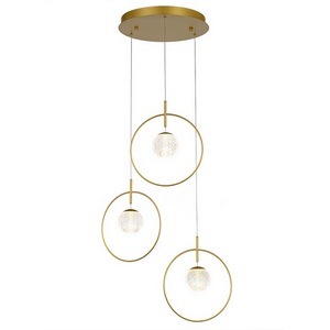 Изображение товара Подвесной светильник светодиодный Delight Collection Elliot Diamante MD21001043-3A gold кольцо