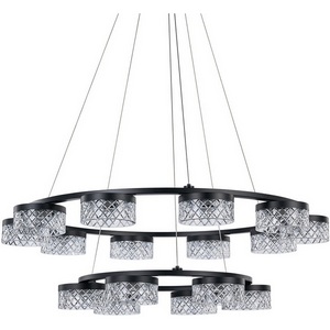 Изображение товара Подвесная люстра светодиодная Delight Collection Diamond cut MD21020075-16B matt black