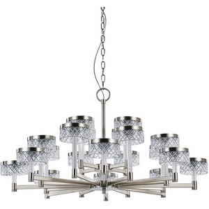 Изображение товара Подвесная люстра светодиодная Delight Collection Diamond cut MD21020075-20A satin nickel