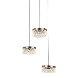 Изображение товара Подвесной светильник светодиодный Delight Collection Diamond cut MD21020075-3A satin nickel