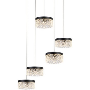 Изображение товара Подвесной светильник светодиодный Delight Collection Diamond cut MD21020075-5A matt black