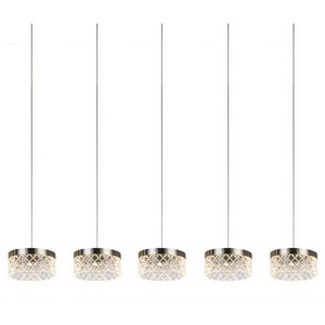 Изображение товара Подвесной светильник светодиодный Delight Collection Diamond cut MD21020075-5B satin nickel