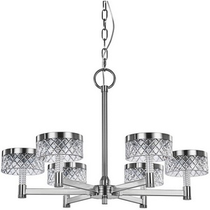 Изображение товара Подвесная люстра светодиодная Delight Collection Diamond cut MD21020075-6A chrome