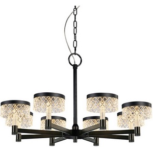 Изображение товара Подвесная люстра светодиодная Delight Collection Diamond cut MD21020075-8A matt black