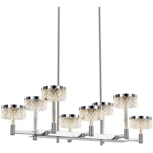 Изображение товара Подвесная люстра светодиодная на штанге Delight Collection Diamond cut MD21020075-8B chrome