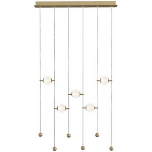 Изображение товара Подвесной светильник светодиодный Delight Collection MD24083005 MD22001013-5AY-001 gold в форме шара