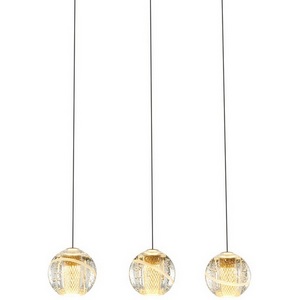 Изображение товара Подвесной светильник светодиодный Delight Collection MD22001052 MD22001052-3B gold в форме шара