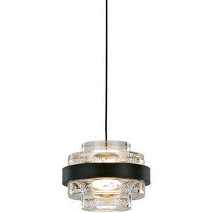 Изображение товара Подвесной светильник светодиодный Delight Collection Indiana MD22030002-1A black/clear