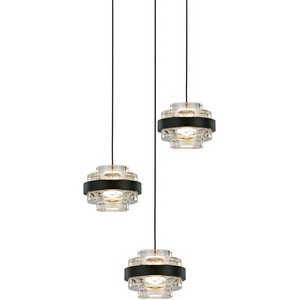 Изображение товара Подвесной светильник светодиодный Delight Collection Indiana MD22030002-3A black/clear