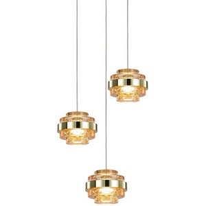 Изображение товара Подвесной светильник светодиодный Delight Collection Indiana MD22030002-3A gold/champagne