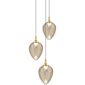 Изображение товара Подвесной светильник светодиодный Delight Collection MD24001012 MD24001012-3A brass/champagne