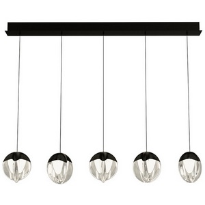 Изображение товара Подвесной светильник светодиодный Delight Collection MD24001033 MD24001033-5B black/clear