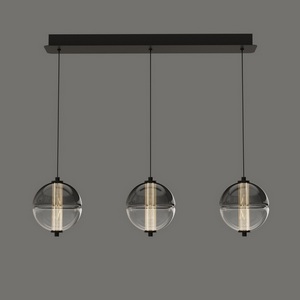 Изображение товара Подвесной светильник светодиодный Delight Collection MD24022079 MD24022079-3B black/smoky в форме шара