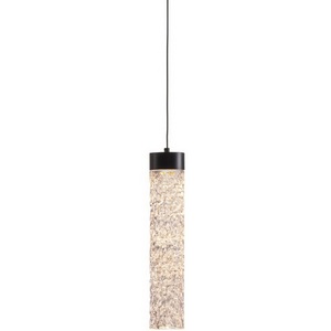 Изображение товара Подвесной светильник светодиодный Delight Collection MD24030028 MD24030028-1A matt black/clear