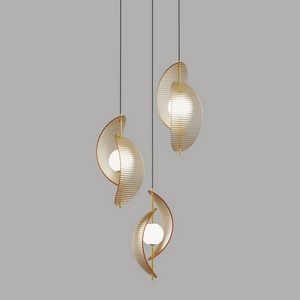 Изображение товара Подвесной светильник светодиодный Delight Collection MD24030035 MD24030035-3A brass/amber