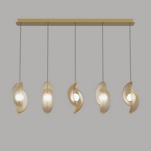 Изображение товара Подвесной светильник светодиодный Delight Collection MD24030035 MD24030035-5B brass/amber