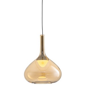 Изображение товара Подвесной светильник светодиодный Delight Collection MD25001005 MD25001005-1A brass/amber