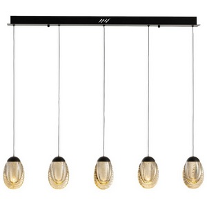 Изображение товара Подвесной светильник светодиодный Delight Collection MD25090022 MD25090022-5B matt black/champagne