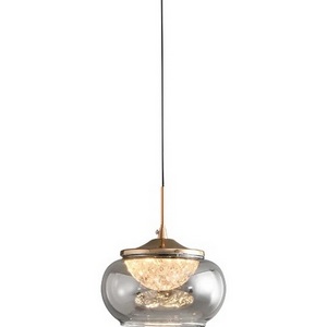 Изображение товара Подвесной светильник светодиодный Delight Collection MT9128 MT9128-1H gold/smoke