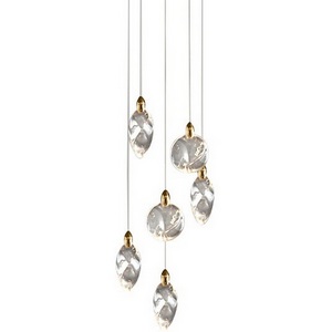 Изображение товара Подвесной светильник светодиодный Delight Collection Colvin MT9176-6H titanium gold