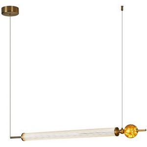 Изображение товара Подвесной светильник светодиодный Delight Collection OD2503 OD2503-L98 gold в форме шара