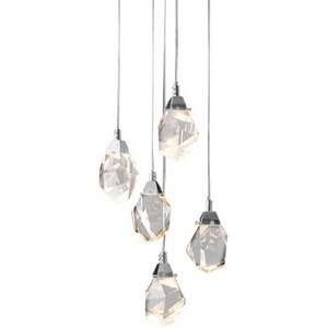Изображение товара Подвесной светильник светодиодный Delight Collection Crystal rock OM820083-5C (MD-020B-5 chrome)