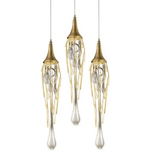 Изображение товара Подвесной светильник Delight Collection Goddess Tears P68009L-3/R gold