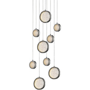 Изображение товара Подвесной светильник светодиодный Delight Collection Bottega P98014M-9 polished nickel