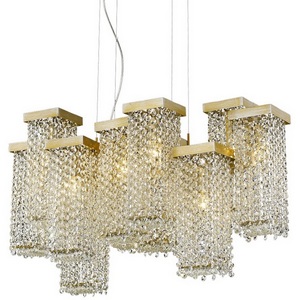 Изображение товара Подвесная люстра хрусталь Delight Collection 68065 PR68065-12 gold